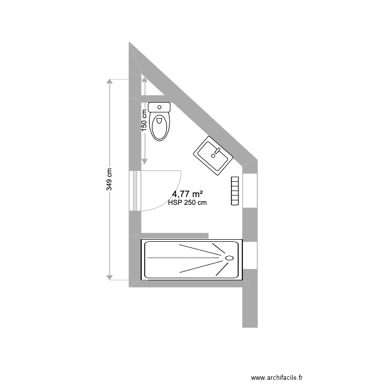 SDB tredrez final. Plan de 0 pièce et 0 m2