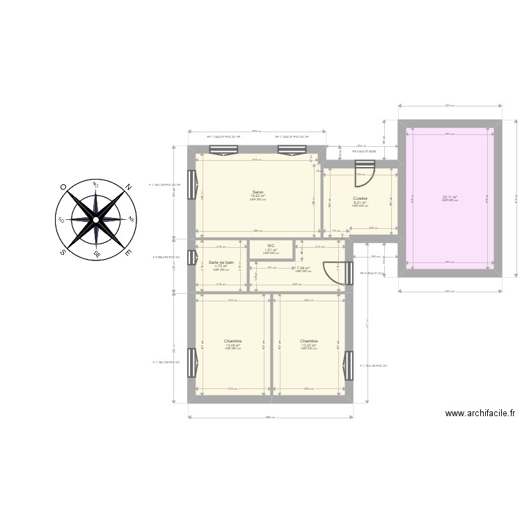 ML23010029 RÉSIDENCE LES PEUPLIERS VILLA 10. Plan de 8 pièces et 90 m2