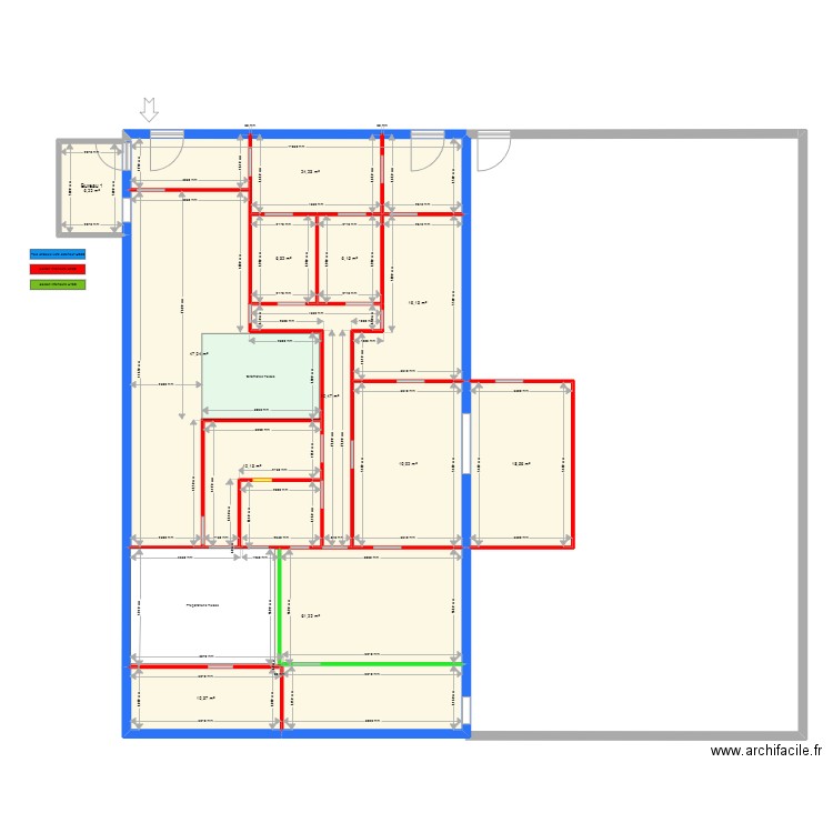 Rest'o Truck chiffrage. Plan de 12 pièces et 237 m2