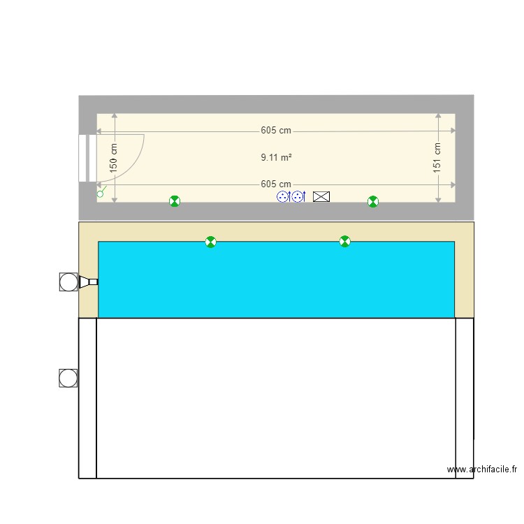 gagniéres. Plan de 0 pièce et 0 m2