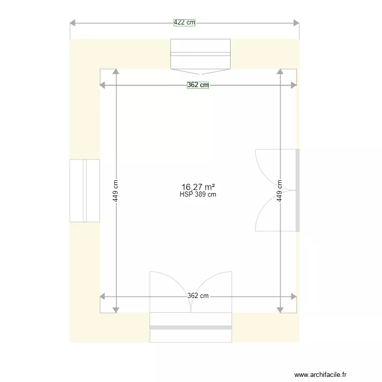 petit salon. Plan de 