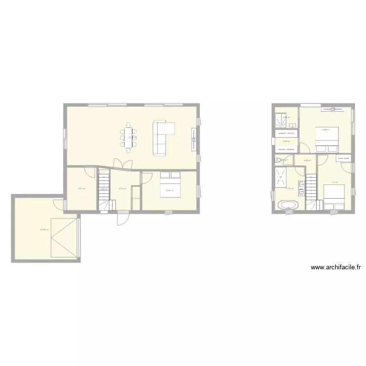 maison. Plan de maison. Plan de