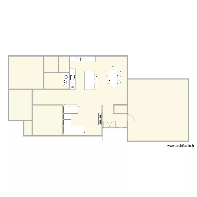 plein pied garage double 2 . Plan de 