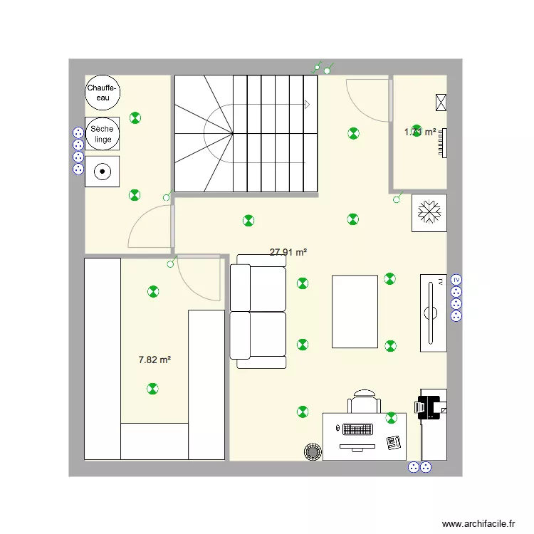 plan sous sol. Plan de 