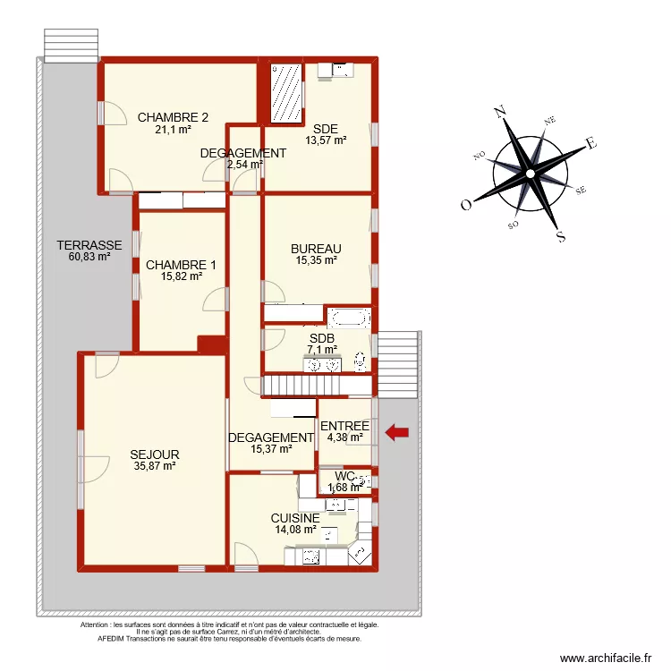 BI 8889 RDC. Plan de 