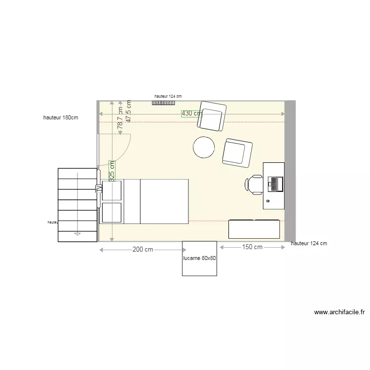 chambre eleonore 2. Plan de 