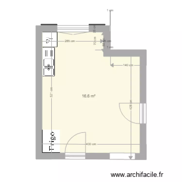 cuisine en recherche. Plan de 