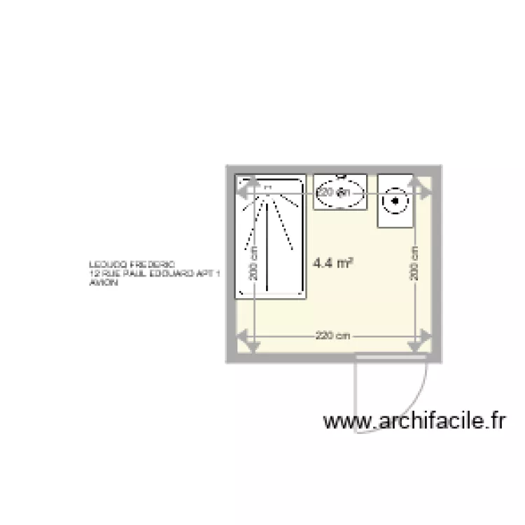 LEDUCQ EDOUARD . Plan de 