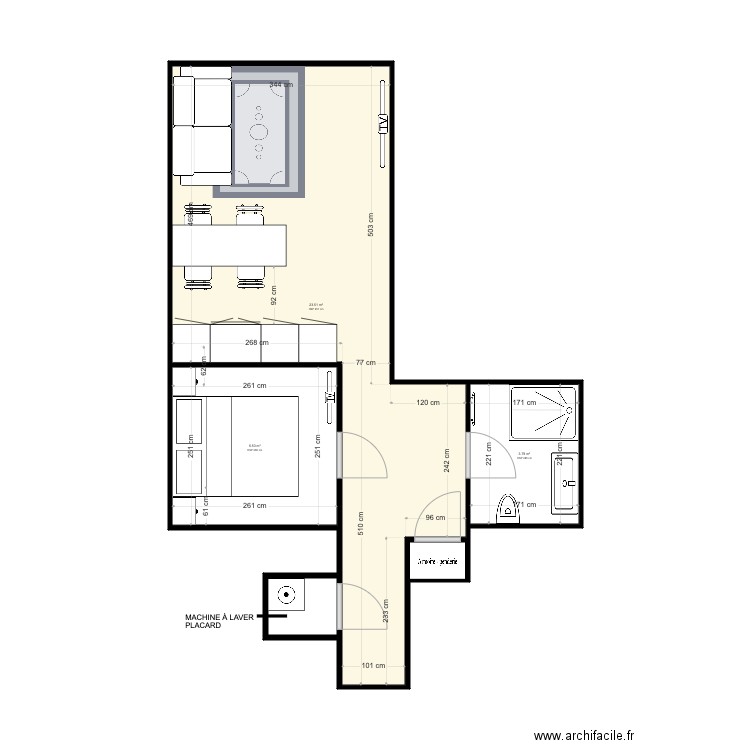 STUDIO JORDANN 2. Plan de 0 pièce et 0 m2