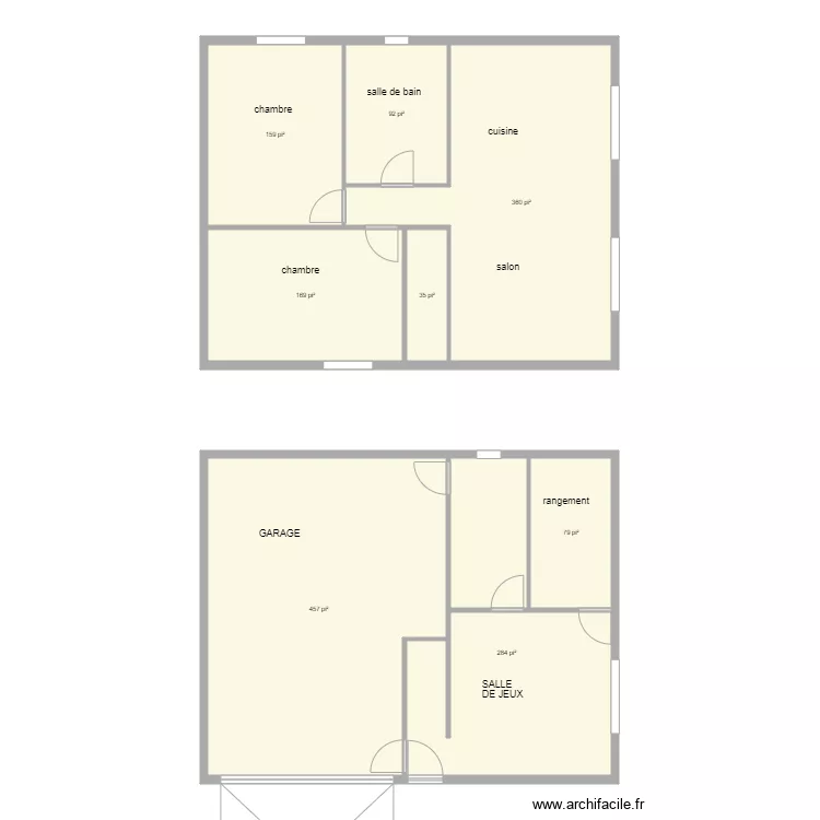 maison Denis 2. Plan de 