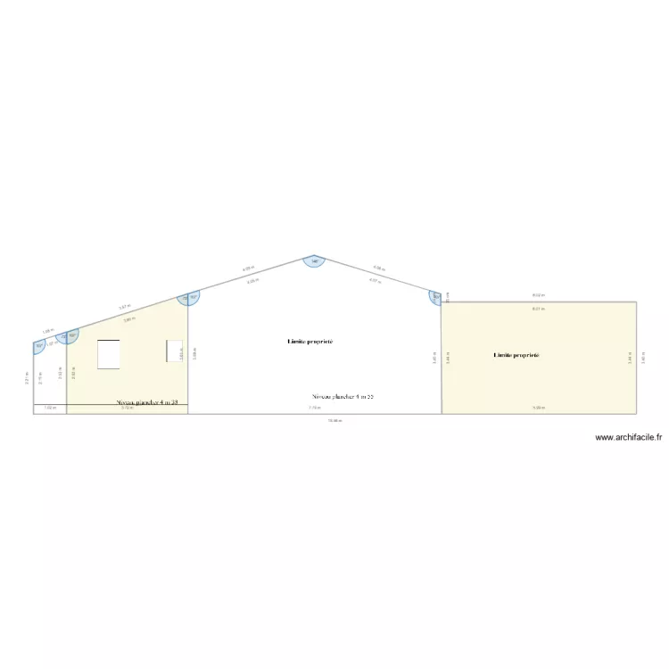 pignon ouest Renan. Plan de pignon ouest Renan. Plan de