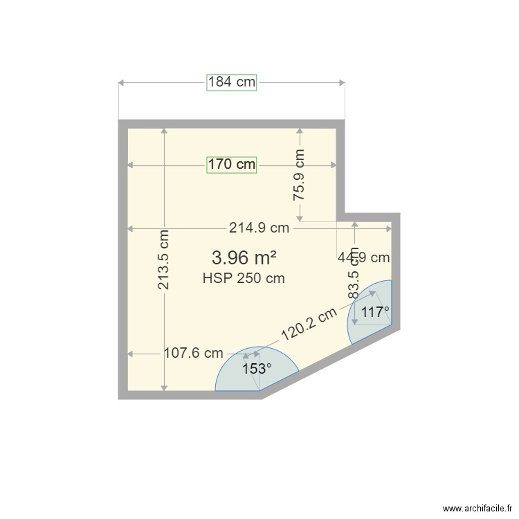 foncia soufflot sb. Plan de 1 pièce et 4 m2