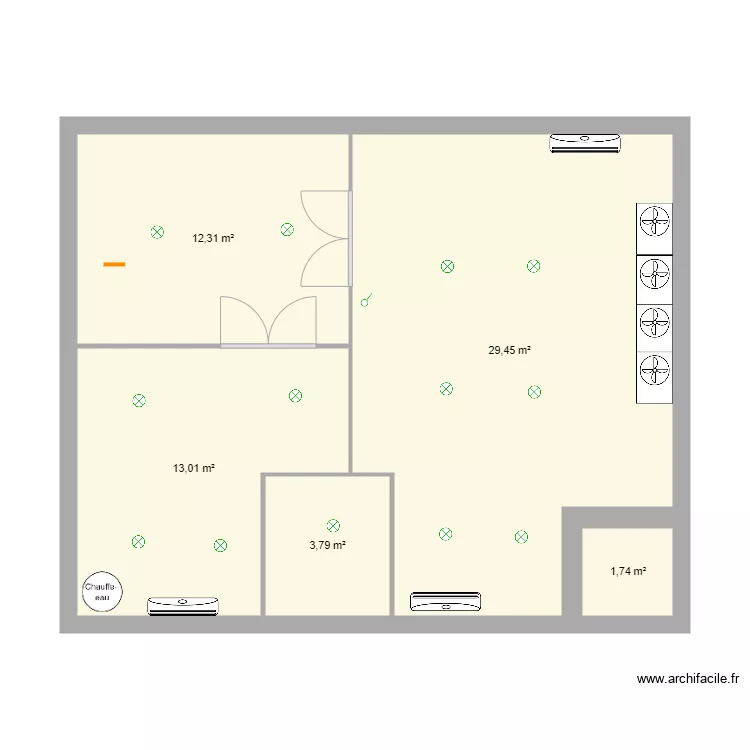 Tanais Electricit&eacute;. Plan de 