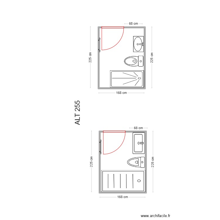 VICENTE PEREZ. Plan de 2 pièces et 7 m2