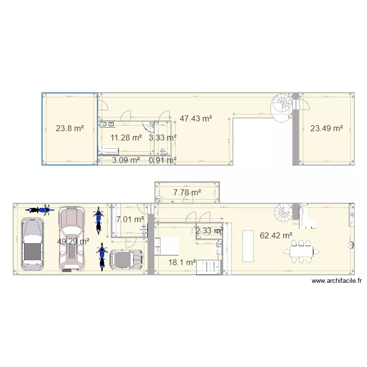 maison à cuillé. Plan de maison à cuillé. Plan de