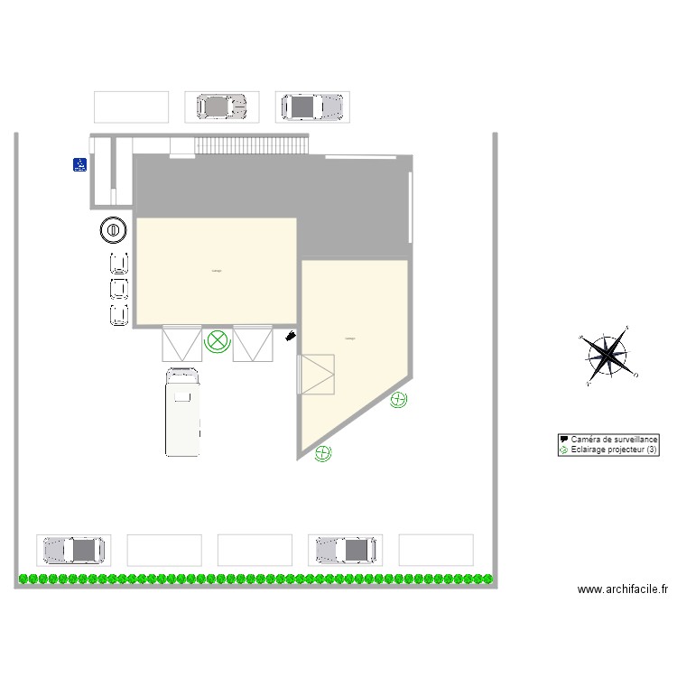 les compagnons plan 01. Plan de 0 pièce et 0 m2