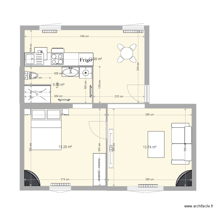 Appartement Etage 2. Plan de 0 pièce et 0 m2