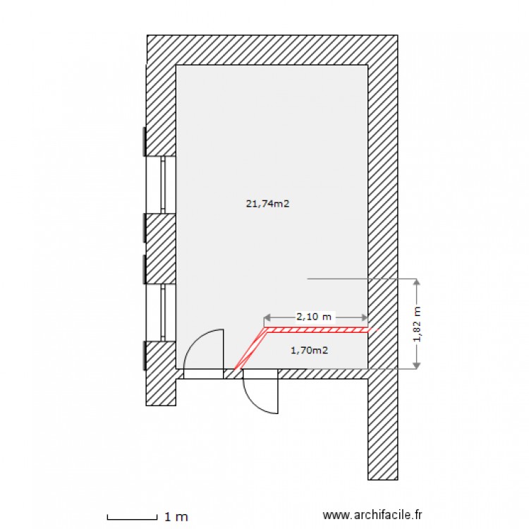 STUDIO DEMOLITION CLOISONS. Plan de 0 pièce et 0 m2