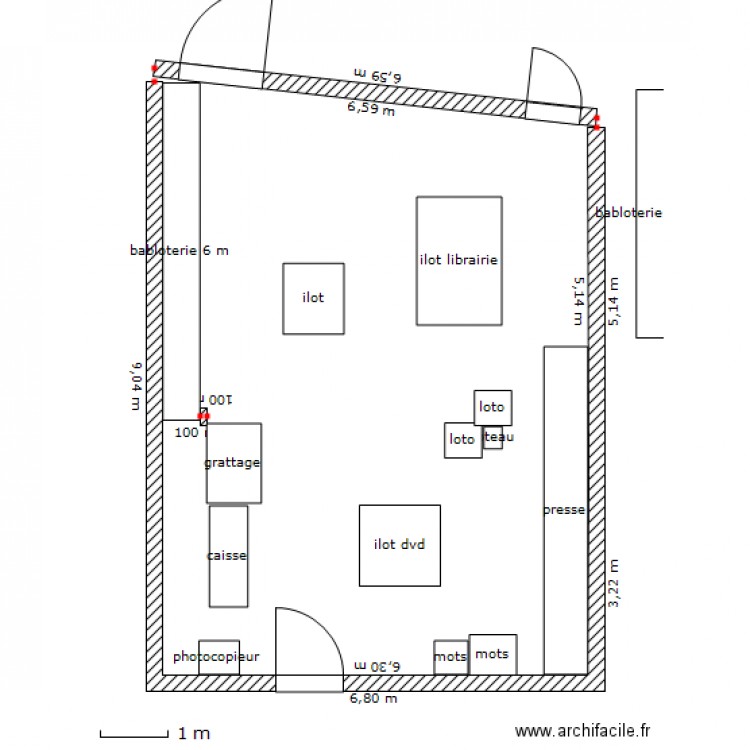 plan commerce. Plan de 0 pièce et 0 m2