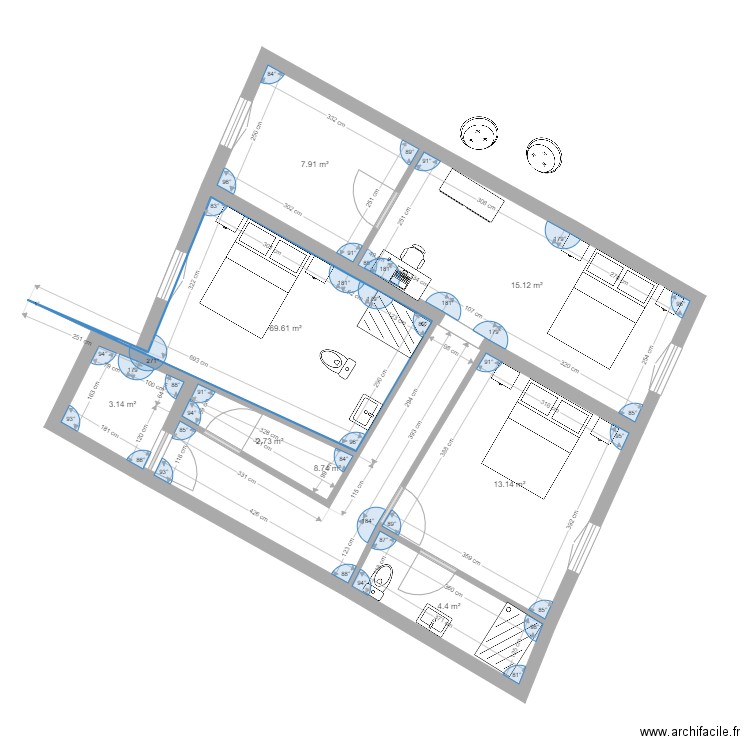 Logmt 1 new. Plan de 0 pièce et 0 m2