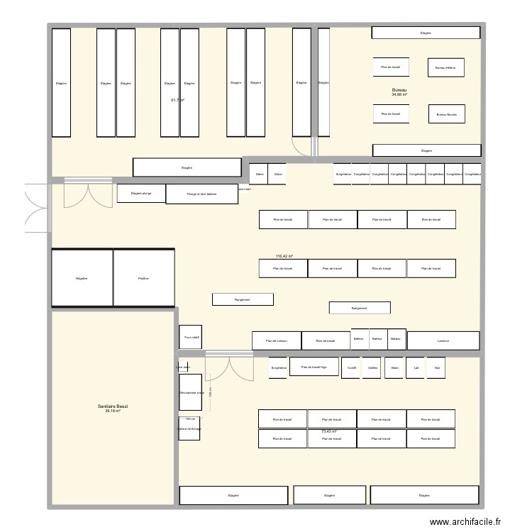 Plan pain. Plan de 0 pièce et 0 m2