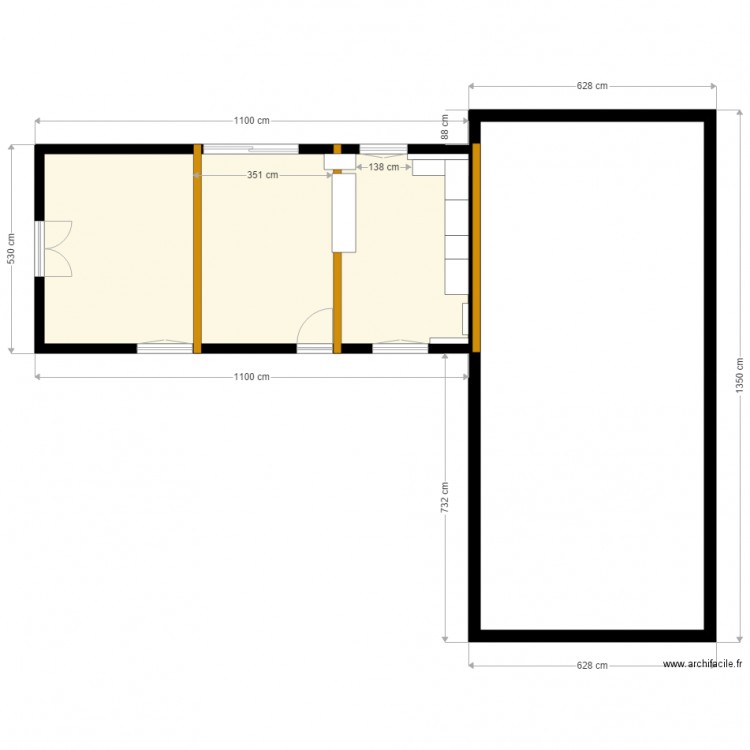 vu de haut. Plan de 0 pièce et 0 m2