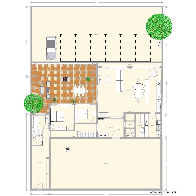 PLAN RDC T3 . Plan de 0 pièce et 0 m2