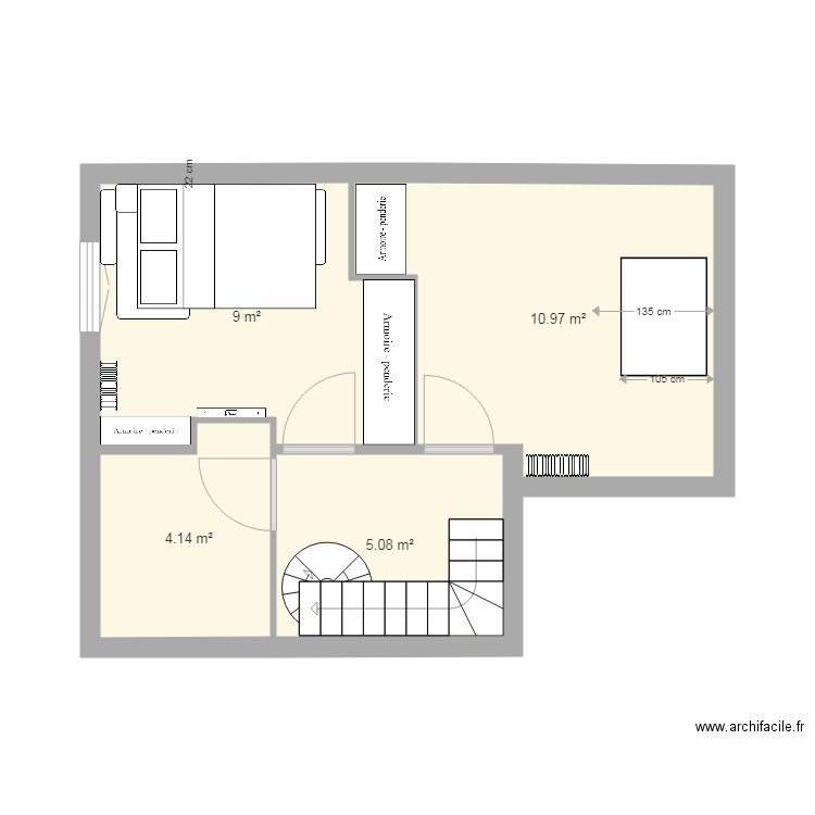 Chambres extension V2. Plan de 0 pièce et 0 m2