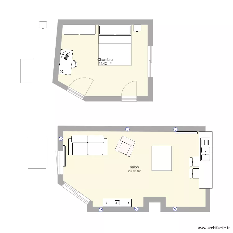 Appart Noemie. Plan de 