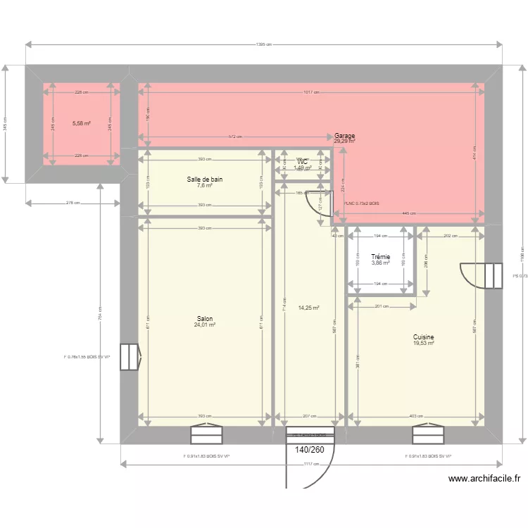 Chapon. Plan de 