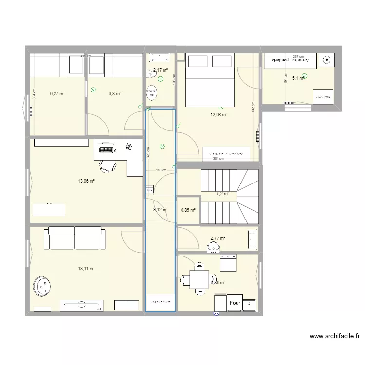 appartement 1er. Plan de appartement 1er. Plan de