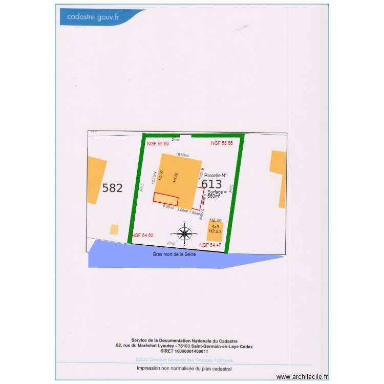 plan de masse     chalet 90 1. Plan de 1 pièce et 670 m2