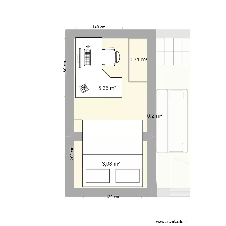 annexe maison . Plan de 