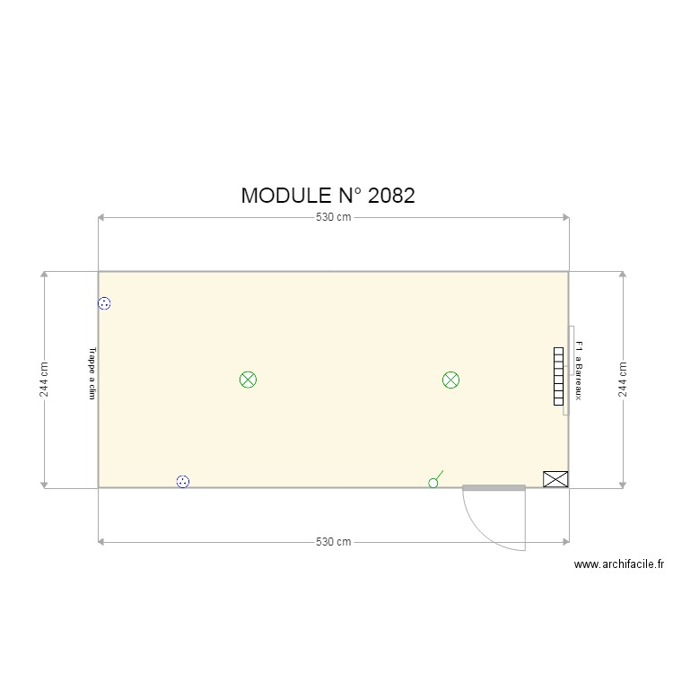 MODULE  2082. Plan de 0 pièce et 0 m2