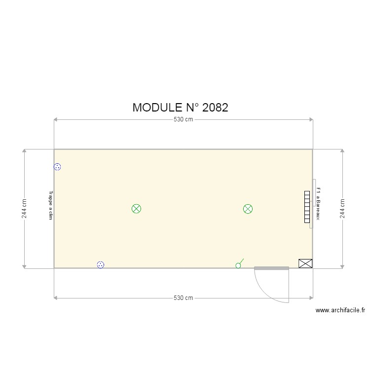 MODULE  2082. Plan de 0 pièce et 0 m2