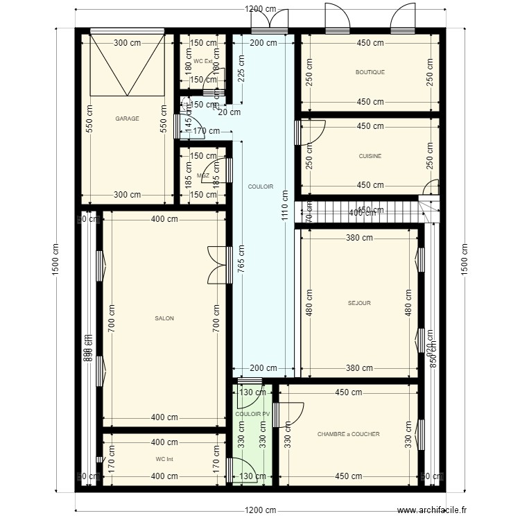 T12x15 Client 44544888. Plan de 13 pièces et 153 m2