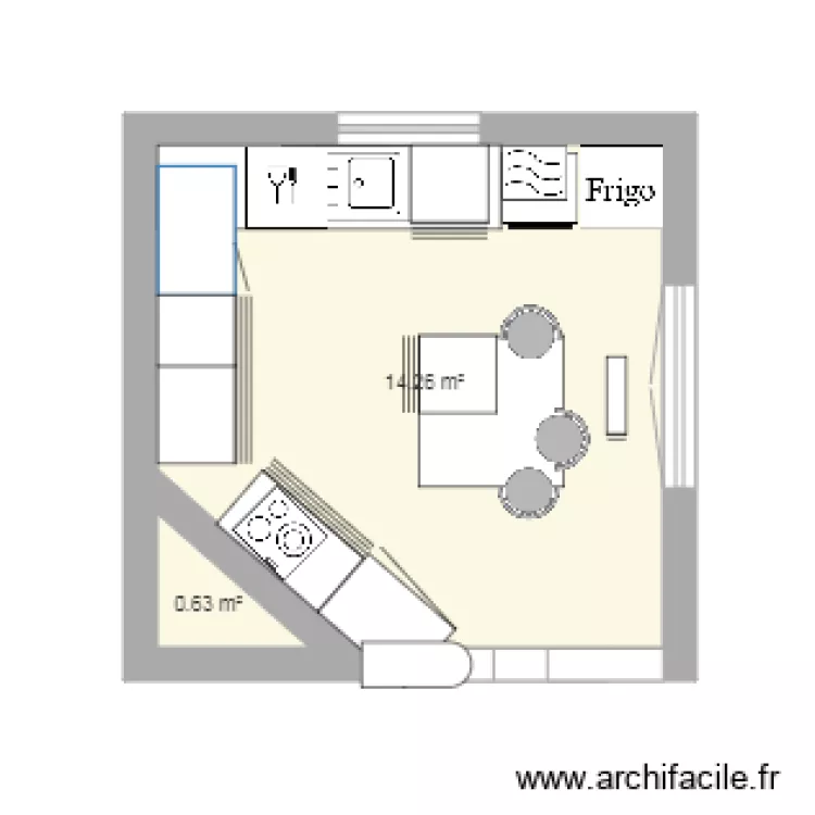 CUISINE AVEC FENETRE ALD PORTE FENETRE. Plan de CUISINE AVEC FENETRE ALD PORTE FENETRE. Plan de