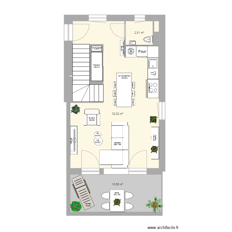 B05 étage 1 version finale. Plan de 0 pièce et 0 m2