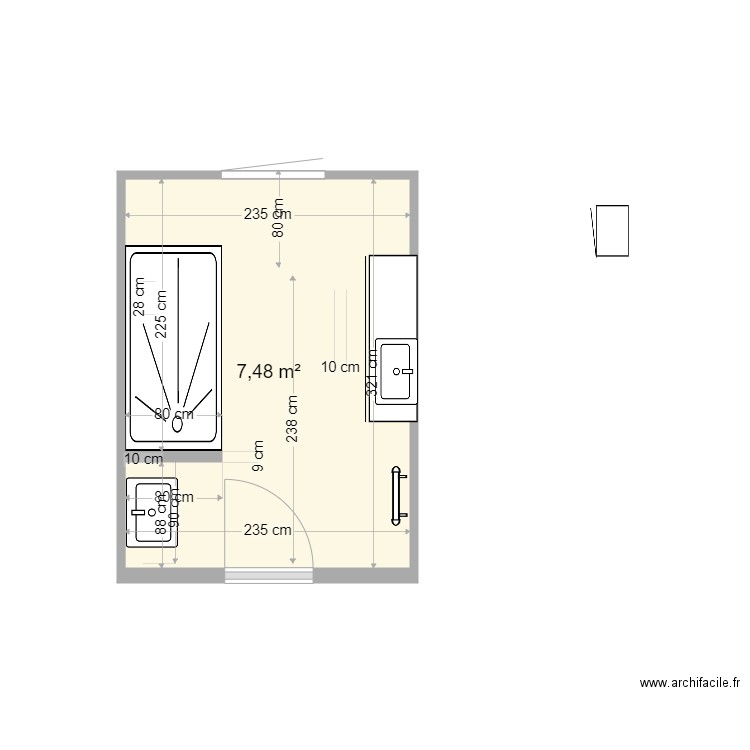 SALLE DE BAIN MARINA. Plan de 0 pièce et 0 m2