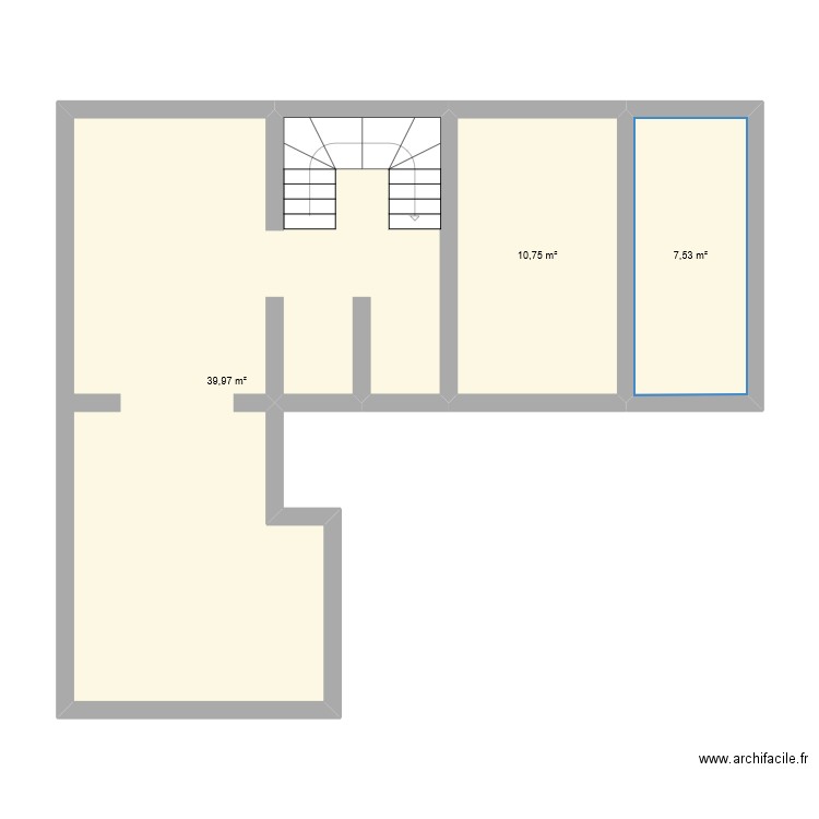 Maison Ivry. Plan de 3 pièces et 58 m2