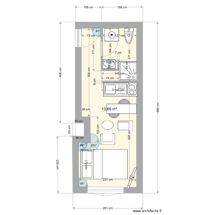 Perrodn3. Plan de 0 pièce et 0 m2