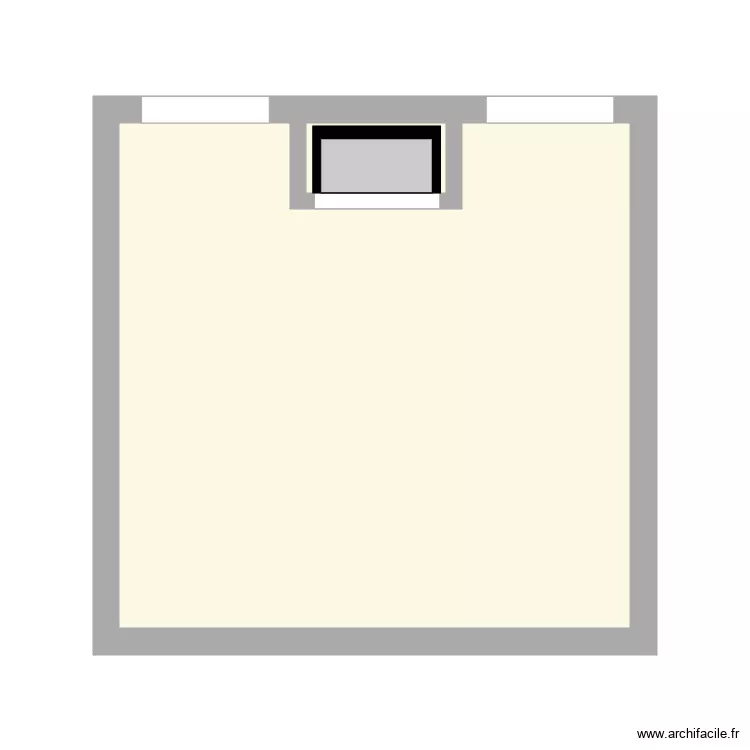 chemin&eacute;e. Plan de 