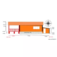 Facade OUEST                  chalet 53