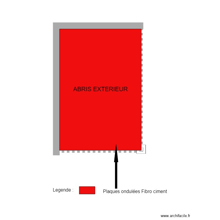 abris. Plan de 0 pièce et 0 m2