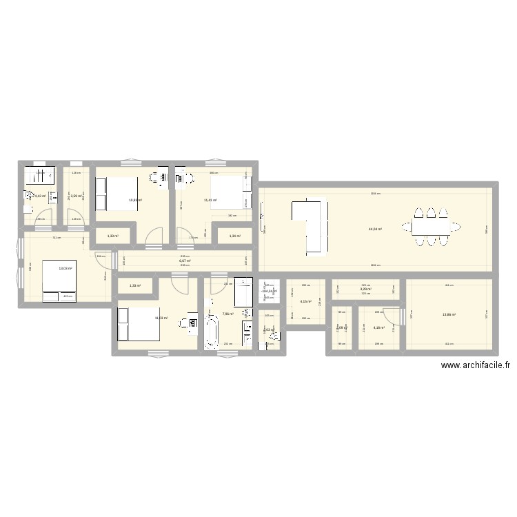 Plan 1 . Plan de 0 pièce et 0 m2