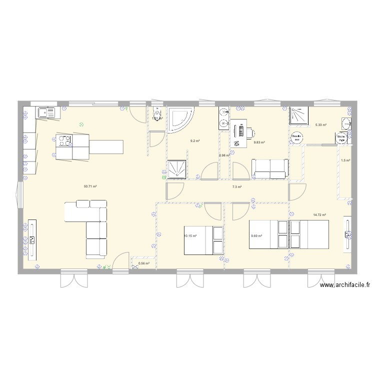 maison prised. Plan de 0 pièce et 0 m2