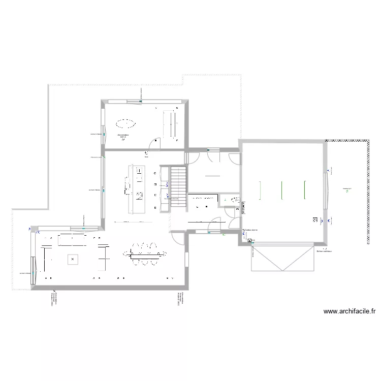 Installation électrique rez de chaussée N 1 0206. Plan de Installation électrique rez de chaussée N 1 0206. Plan de