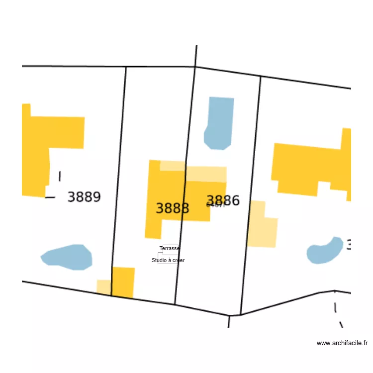 Studio cadastre. Plan de 