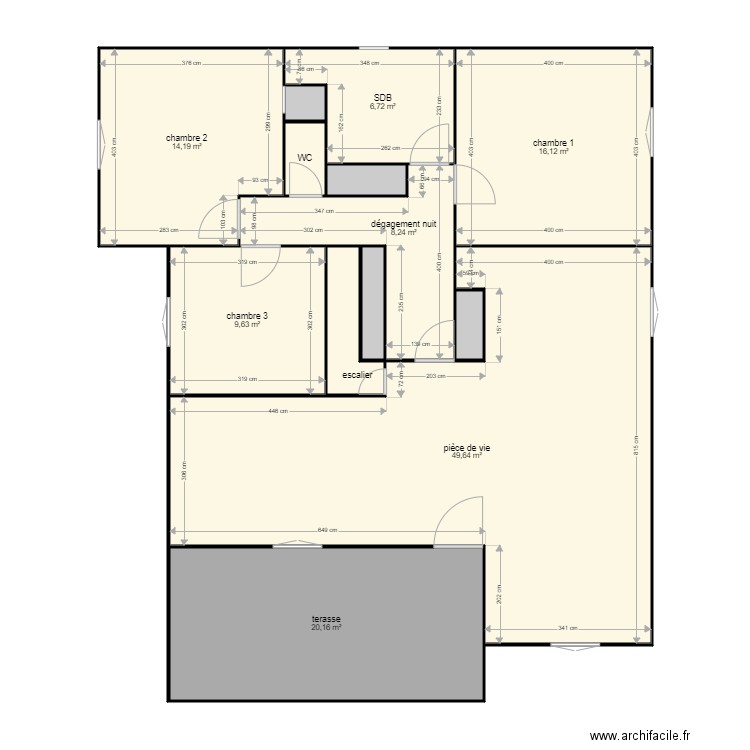 GIGNAC RDC PROPOSITION OK. Plan de 0 pièce et 0 m2