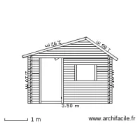 Plan cabanon - face avant finie